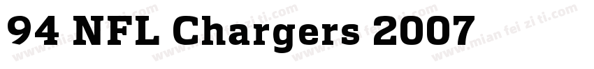 94 NFL Chargers 2007字体转换